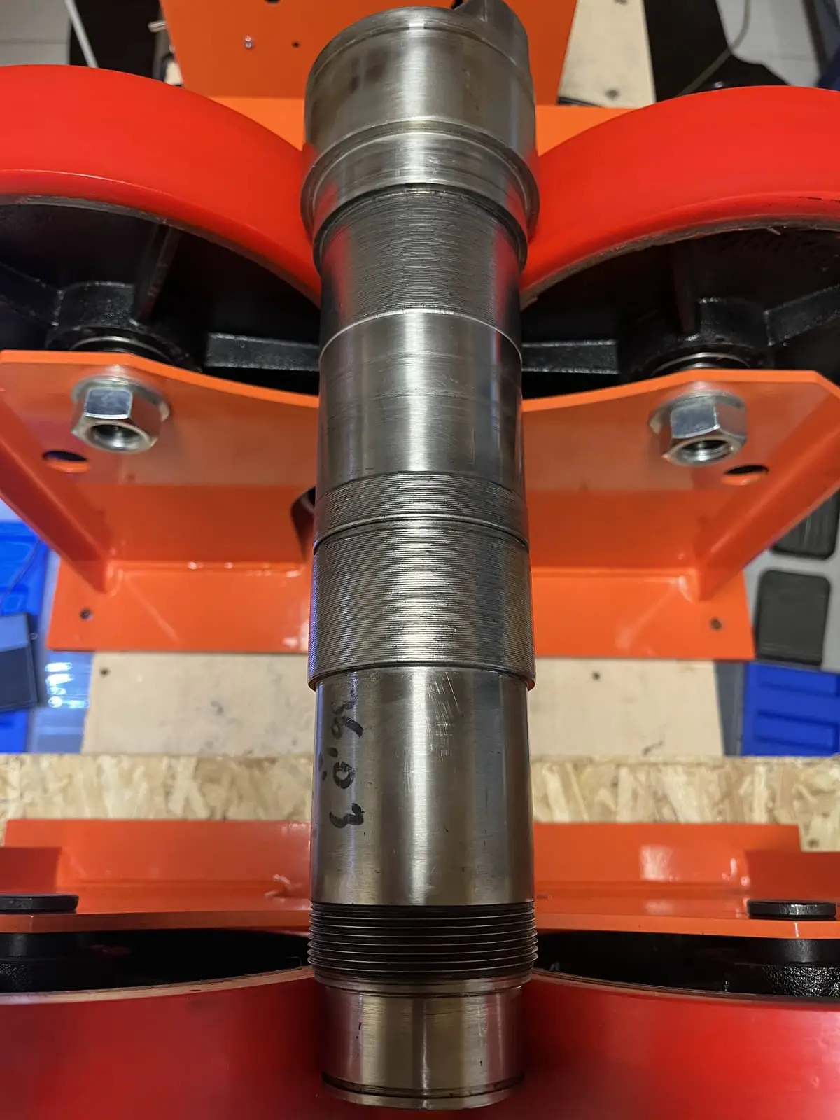 Arbre industriel : portées rechargées au laser puis usinées à la cote